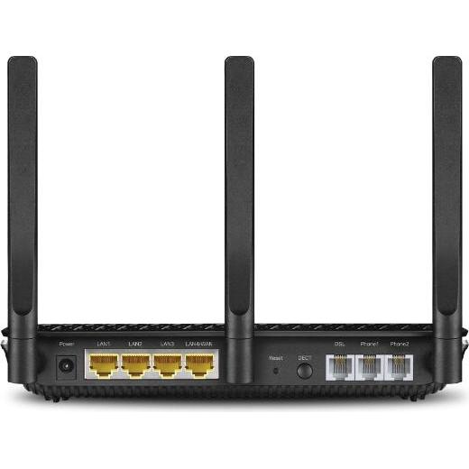 Thumbnail - TP-Link Ac2100 Wi-Fi Vdsl/Adsl Telephony Modem Router, Router, Schwarz