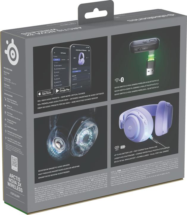 Produktbild SteelSeries Arctis Nova 3XW Lavender (Kabellos)