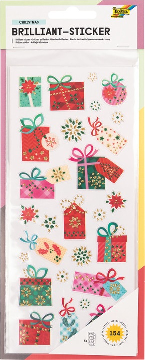 Produktbild Folia Weihnachtssticker Brilliant