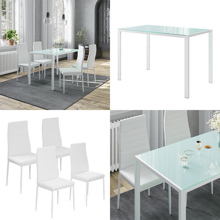 Actual product image Vicco Grand with 4 chairs (Glass)