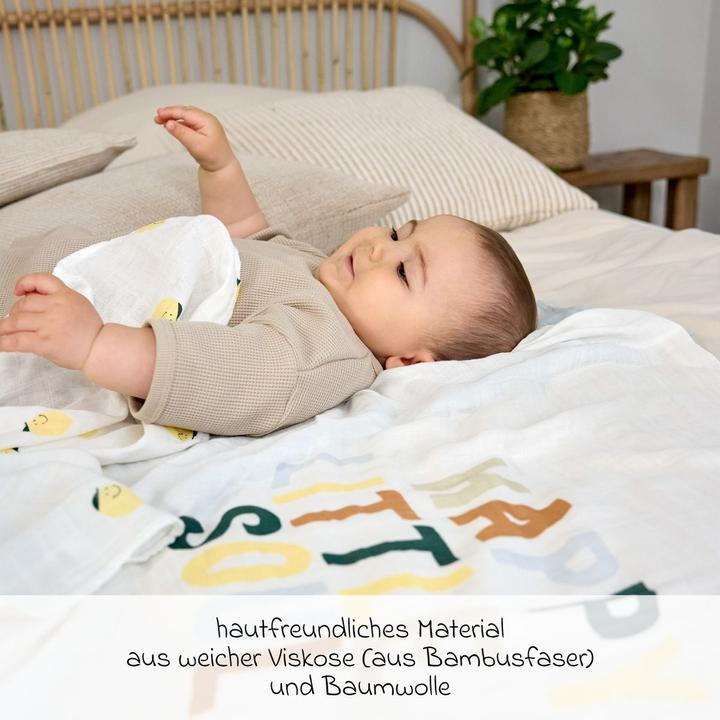 Immagine prodotto Lässig Mullwindeln & Mulltücher Mulltuch 3er Pack Heavenly Soft Swaddle L (80 cm, 80 cm)