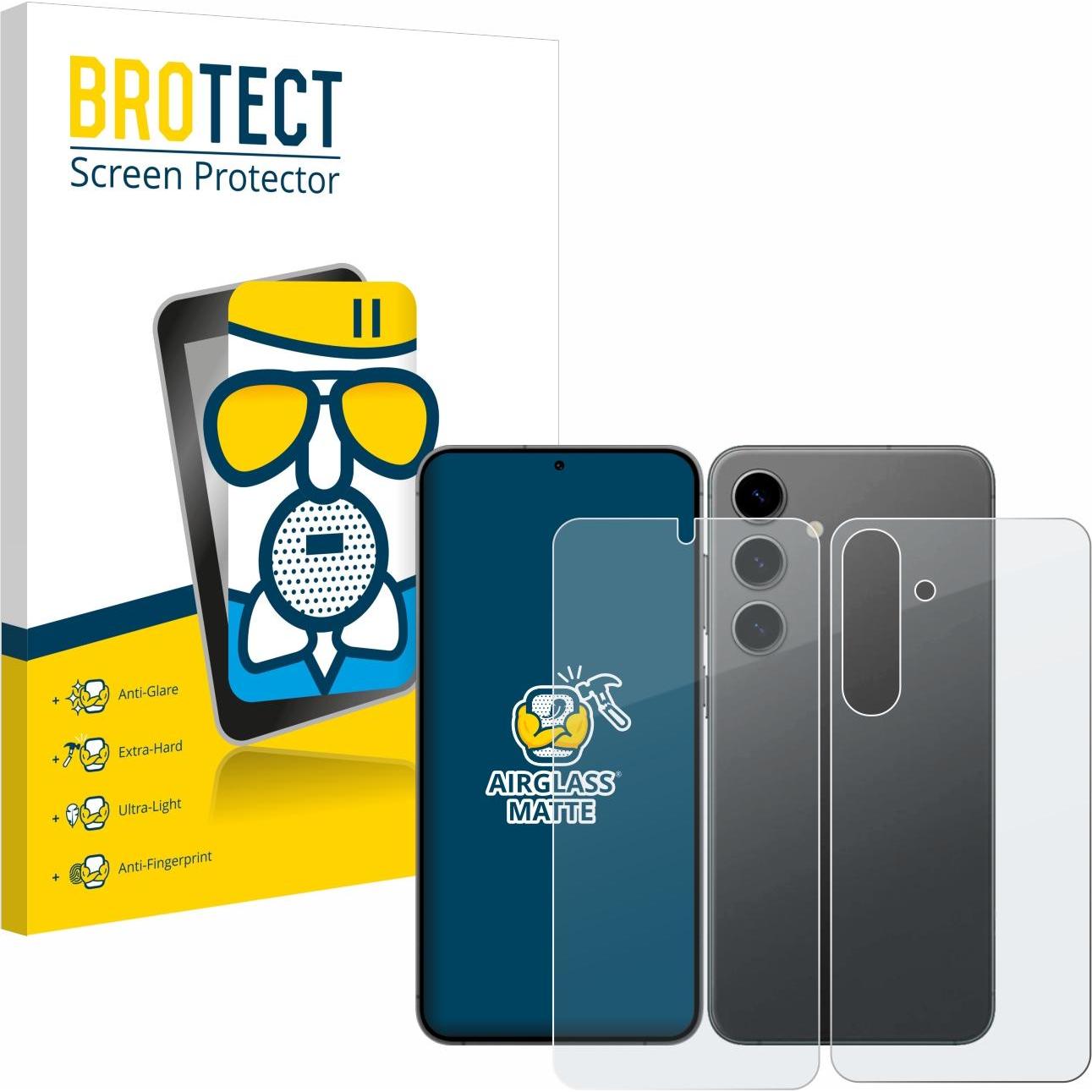 BROTECT AirGlass Panzerglasfolie Matt (1 Stück, Samsung Galaxy S21), Smartphone Schutzfolie, Grau