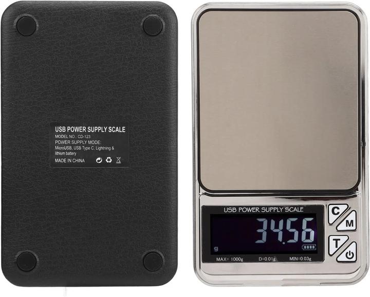 Image du produit Swissdetector Balance électrique Portable Rechargeable par USB - 0,01 X 1000g