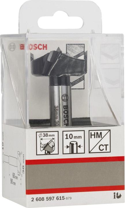 Produktbild Bosch Professional Zubehör Kunstbohrer HM, 38 x 90 mm, d 10 mm (10 mm)