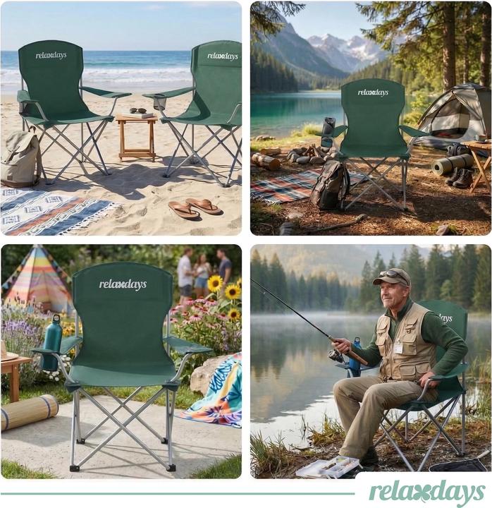 Image du produit Relaxdays 2 chaises camping