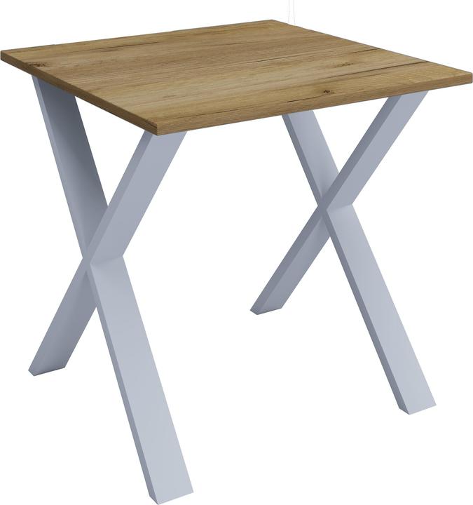 Produktbild VCM Schreibtisch Computertisch Lona X Silber (80 x 50 x 76 cm)