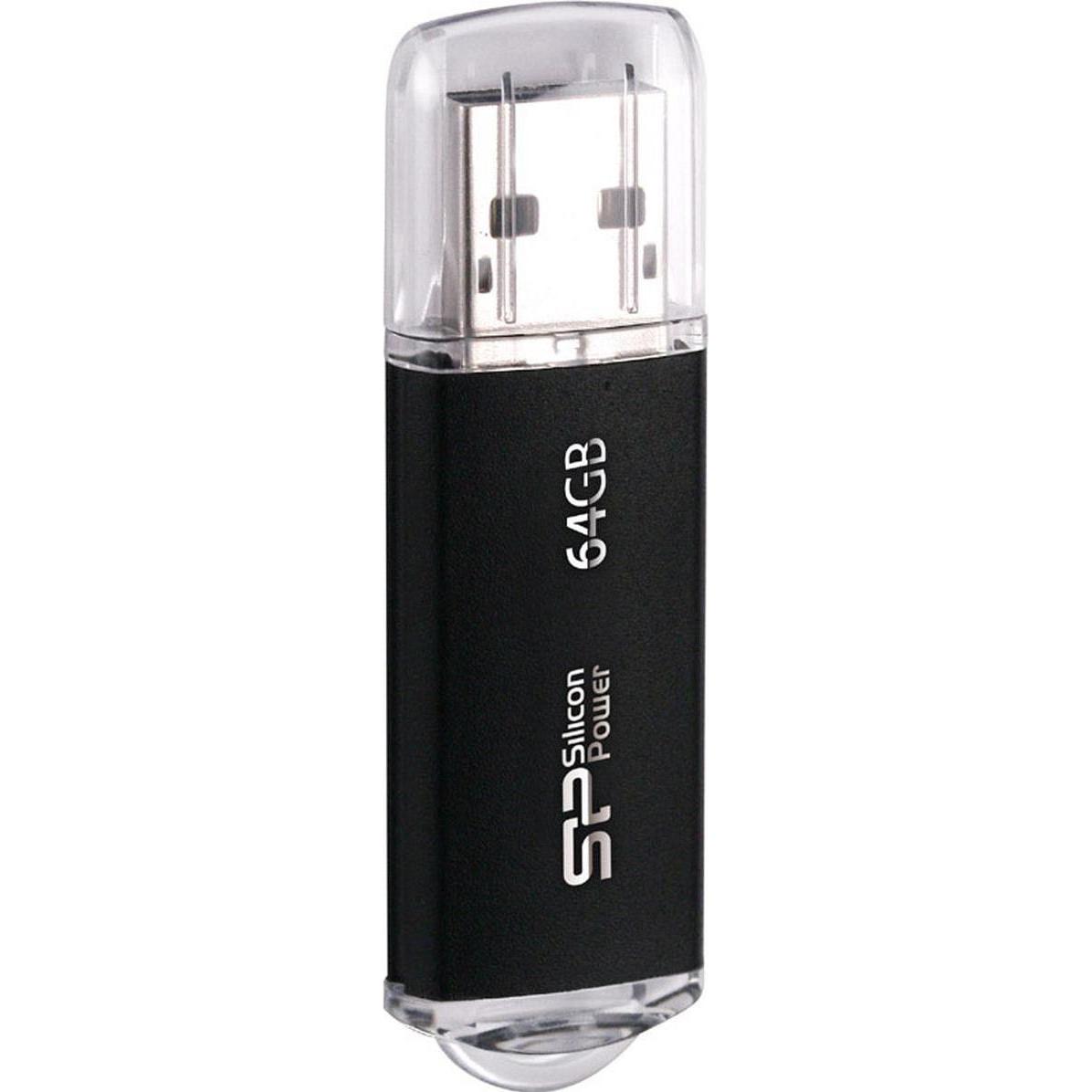 Silicon Power Ultima II Serie I (64 GB, USB-A), Chiavetta USB, Nero