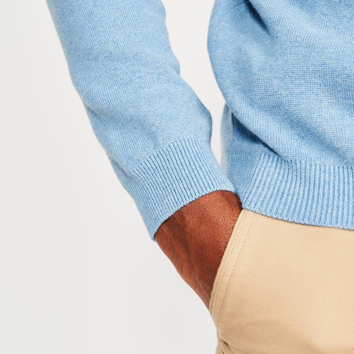 Actual product image Inesis Men's golf 1/2 zip pullover - mw500 sky blue (L)