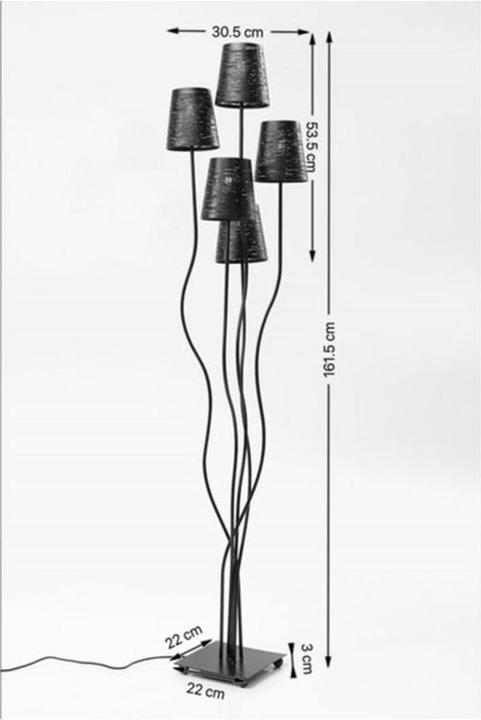 Actual product image Kare Design Floor Lamp Flexible Berry Cinque (E14)