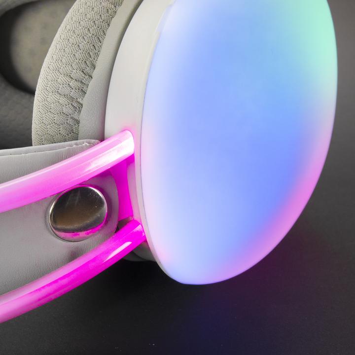 Actual product image Mars Gaming MHGLOWP Headphones & Headset Wired Headband USB Type-A Pink (Cable)