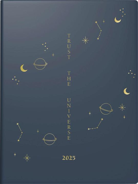 Actual product image rido/idé 7013607015 Pocket Calendar Young Line Mini (2025) 'Universe'| 2 pages = 1 week| A6| (A6, Hardcover, German)