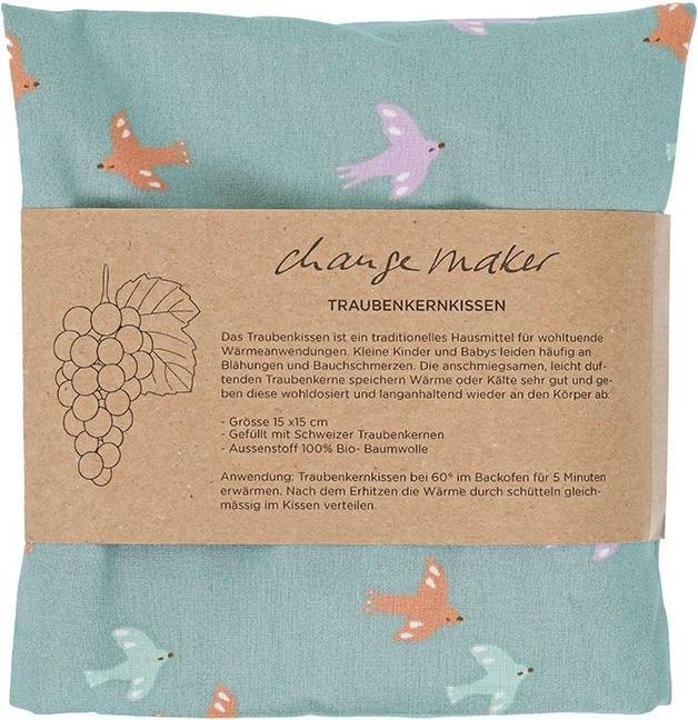 Actual product image Sprungbrett/Palettino Grape seed cushion Swallow (15 x 15 cm)