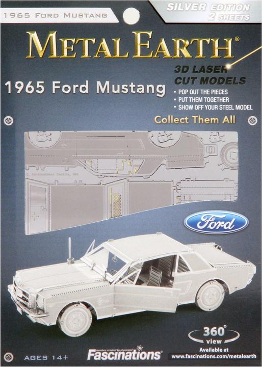 Immagine prodotto Metal Earth Terra metallica 1965 Ford Mustang Coupé Edizione Argento