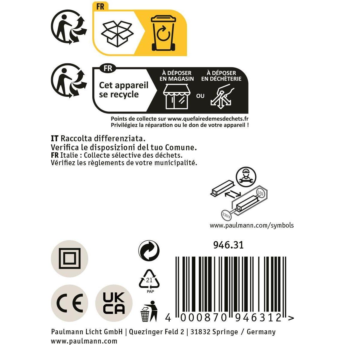Thumbnail - Paulmann, Zubehör Beleuchtung, Gurt-System ULine Basis Set