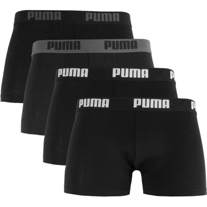 Puma, Uomini, Intimo, schwarze Boxershorts für Herren, Nero, (S)