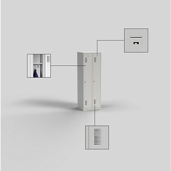 Actual product image eurokraft basic wardrobe (60 cm, 180 cm)