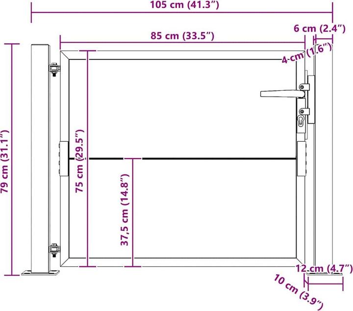 Produktbild vidaXL Gartentor
