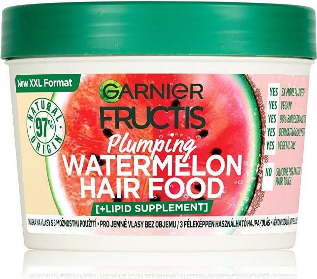 Actual product image Garnier Fructis Hair Food Watermelon Plumping Mask (400 ml)
