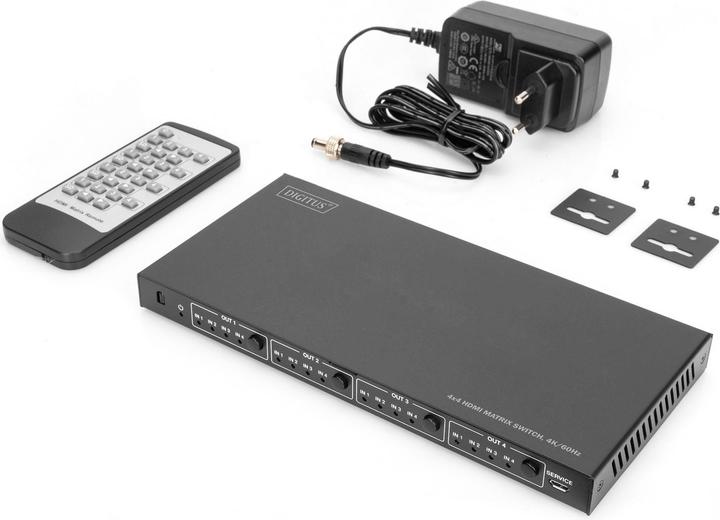 Image du produit Digitus Commutateur matriciel HDMI 4x4, 4K / 60 Hz