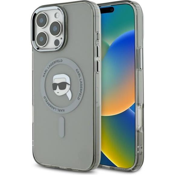 Karl Lagerfeld KLHMP16XHLSKIK iPhone 16 Pro Max 6.9" czarny/black hardcase IML Metal Karl Head MagSa (Apple iPhone 16 Pr...