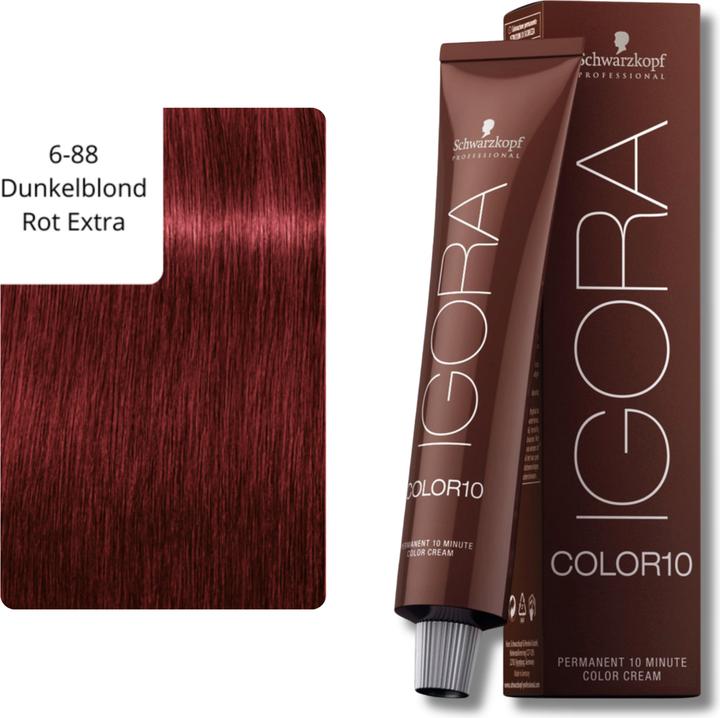 Immagine prodotto Schwarzkopf Professional Igora Color10 colore dei capelli (6-88 Rosso Biondo Scuro Extra)