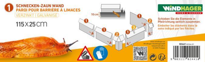 Produktbild Windhager Schnecken-Zaun Wand