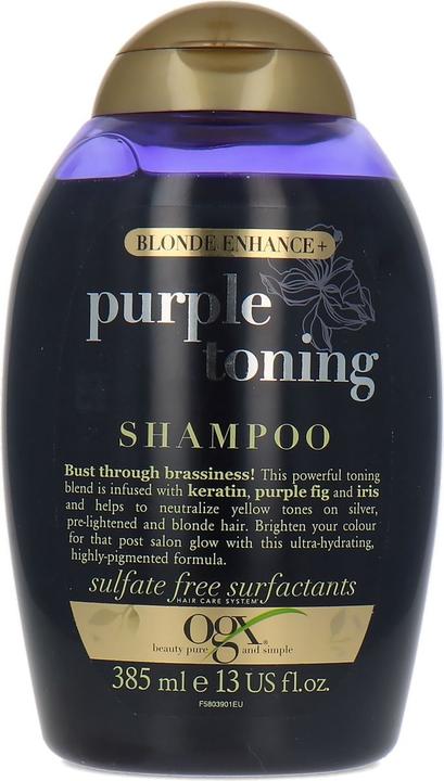 Image du produit Ogx Shampooing Blonde Enhance Purple sans sulfate 385ml (385 ml, Shampoing liquide)