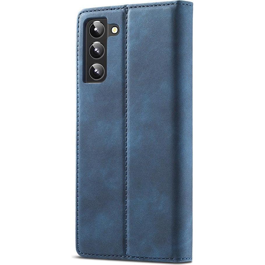 Thumbnail - Cover-Discount Galaxy S22 - Stand Flip Case Hülle blau (Samsung Galaxy S22), Smartphone Hülle, Blau