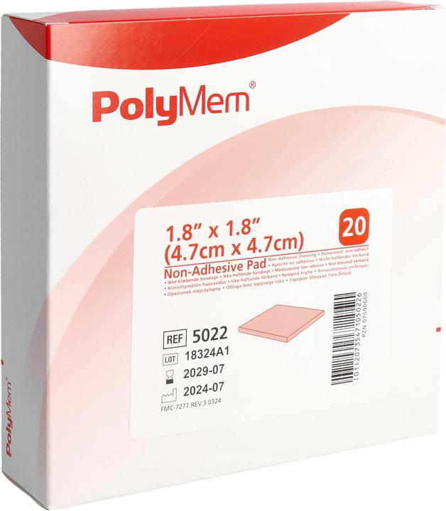 PolyMem Wound dressing 4.7x4.7cm Non Adh st 20 pcs