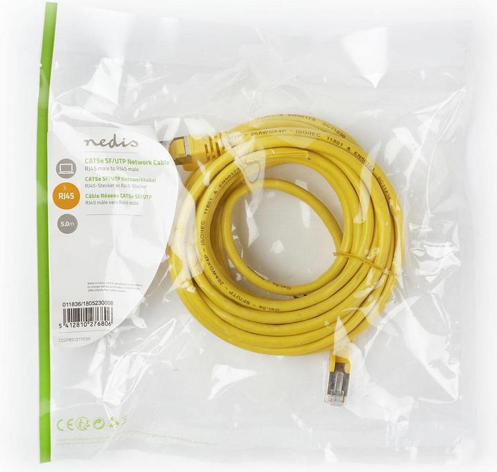 Actual product image Nedis Network cable (Cat5E, FTP, J45) (S/FTP, CAT5e, 5 m)