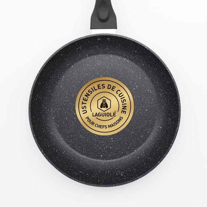 Actual product image Laguiole 8piece nonstick coating Black Ston induction (Frying pan, Pot, Aluminium)