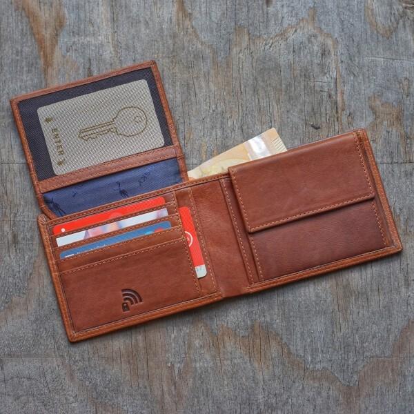 Produktbild Jack kinsky Geldbörse RFID Schutz Leder 12 cm