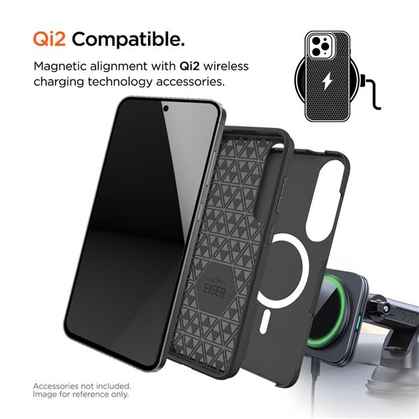 Productafbeelding Eiger 4m Drop-Protection Case North Case MagSafe GRS black (Samsung Galaxy S25 Rand)