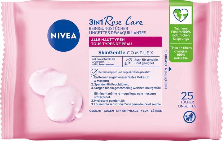 Immagine prodotto NIVEA Rosenwasser Reinigungstücher (Salviette detergenti per il viso)