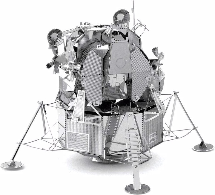Actual product image Metal Earth Apollo Lunar Module Silver Edition