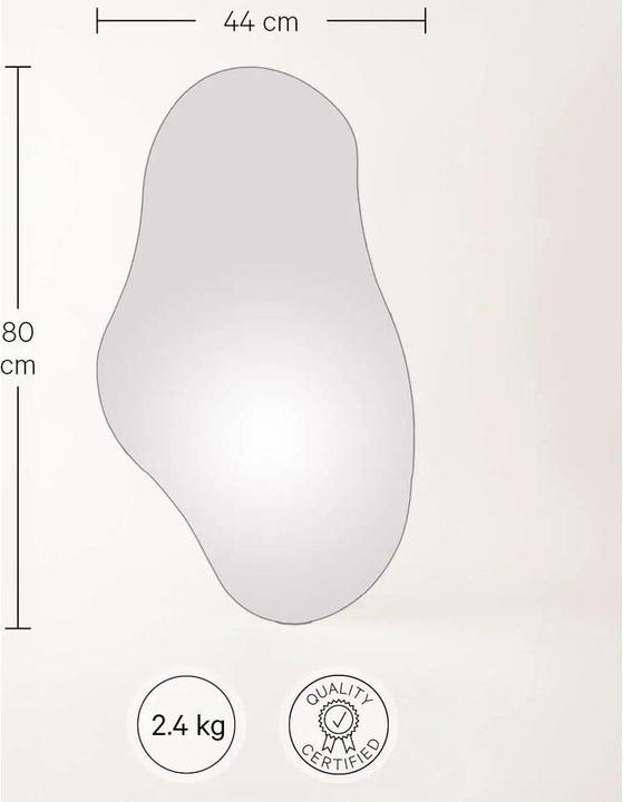 Actual product image Esmée Wave-shaped mirror (44 x 80 cm)