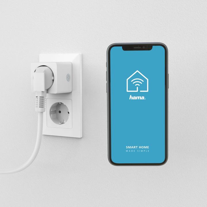 Productafbeelding Hama WLAN stopcontact HomeKit bediening via stem/app, 3.680W, 16A
