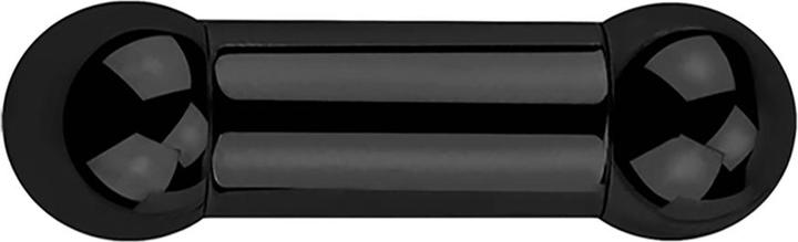 Produktbild Star Piercing Barbell Innengewinde schwarz mit zwei Kugeln (ohne Messing, Chirurgenstahl 316L)