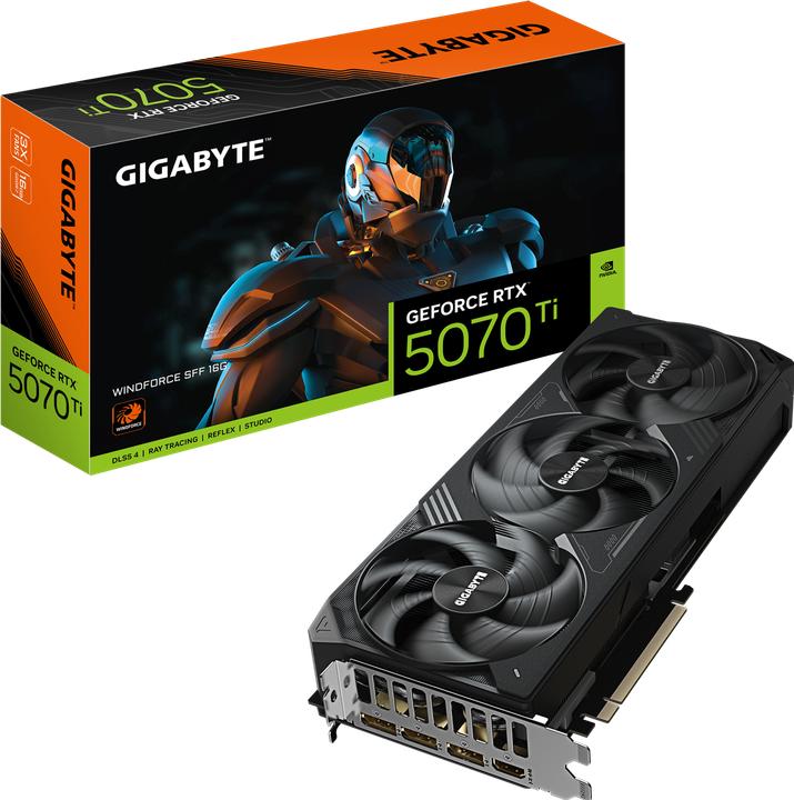 Image du produit Gigabyte GeForce RTX 5070 Ti Windforce SFF (16 Go, GDDR7)