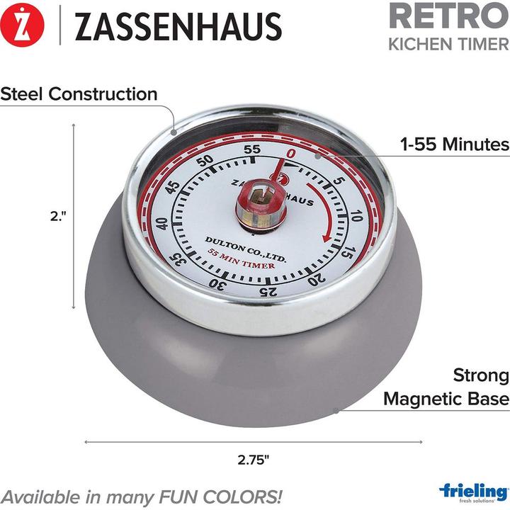 Actual product image Zassenhaus Timer Speed Cool Grey