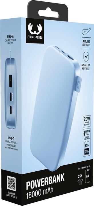 Immagine prodotto Fresh'N Rebel Fresh 'n Rebel Powerbank 18000 mAh Vivid (18000 mAh, 66.60 Wh)