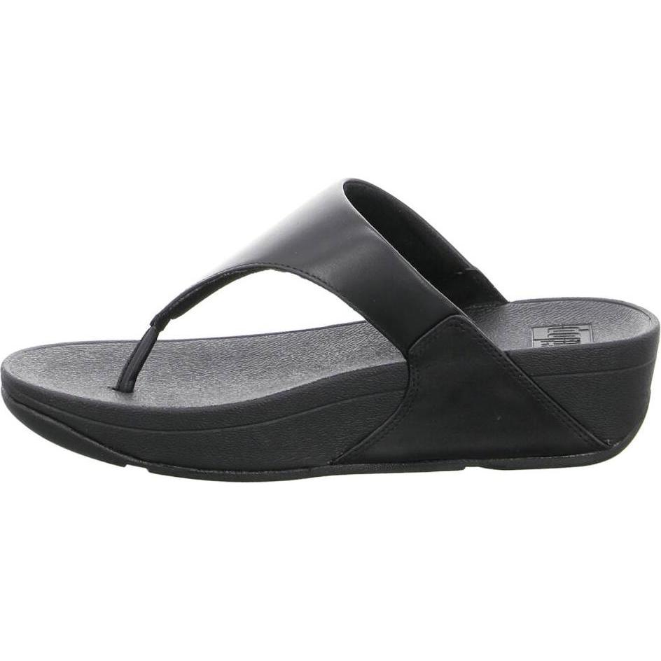 Fitflop, Damen, Flip-Flop, Lulu Toe Post Leather, Schwarz, (41)