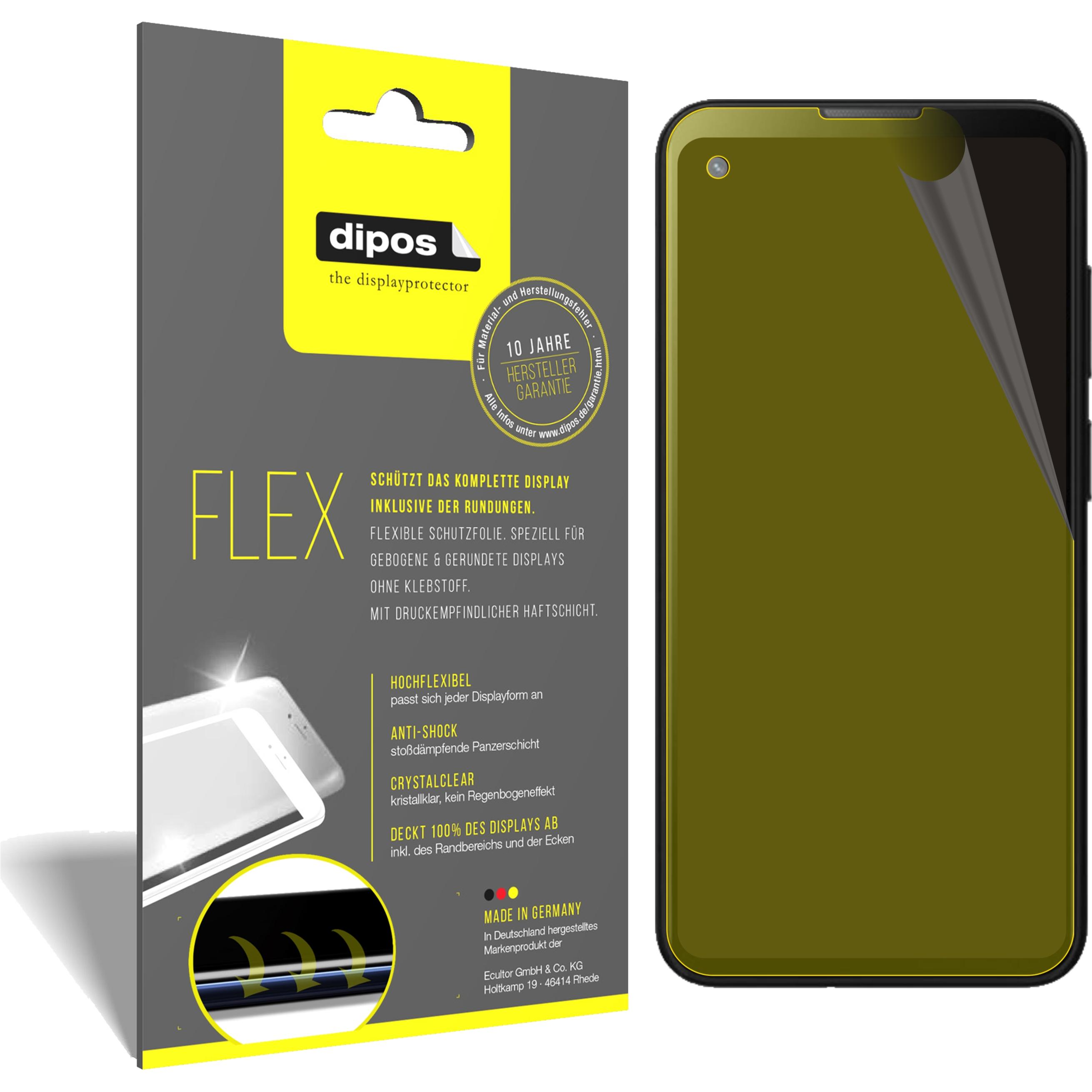 Dipos Displayschutzfolie Full-Cover 3D (3 Stück, Blackview BL5000), Smartphone Schutzfolie, Transparent