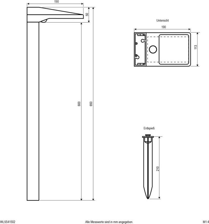 Actual product image EVN-Lichttechnik Solar LED path light (96 lm, IP54)