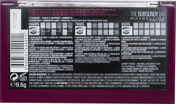 Produktbild Maybelline New York Palette (4 The Burgundy Bar)