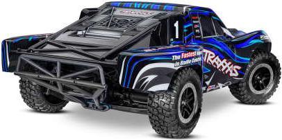 Immagine prodotto Traxxas Slash 4x4 VXL Clipless blu 1/10 Short-Course RTR Brushless, HD, senza batteria e caricatore (RTR pronto all'uso)