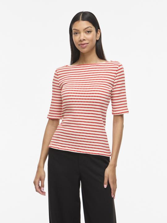 Immagine prodotto Vila VILOPES U-Boot-Ausschnitt Oberteil mit kurzen Ärmeln (S)