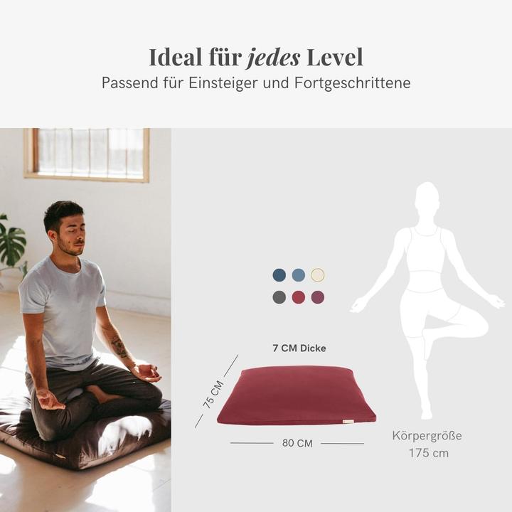 Immagine prodotto Lotuscrafts Meditationsmatte Zabuton (4 cm)