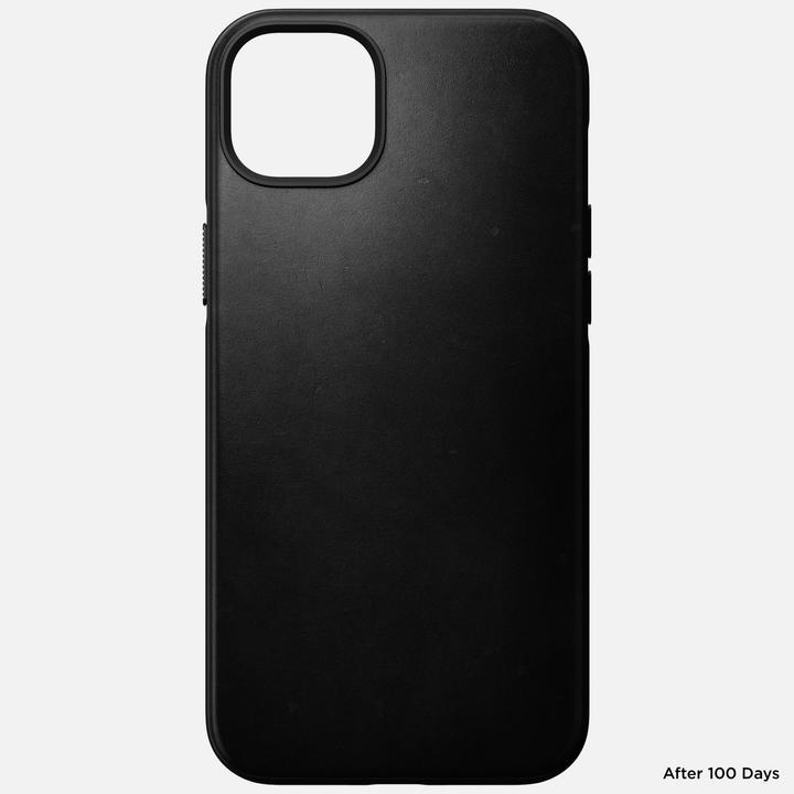 Actual product image Nomad Back Cover Modern Leather Horween iPhone 14 Plus Black (Apple iPhone 14 Plus)