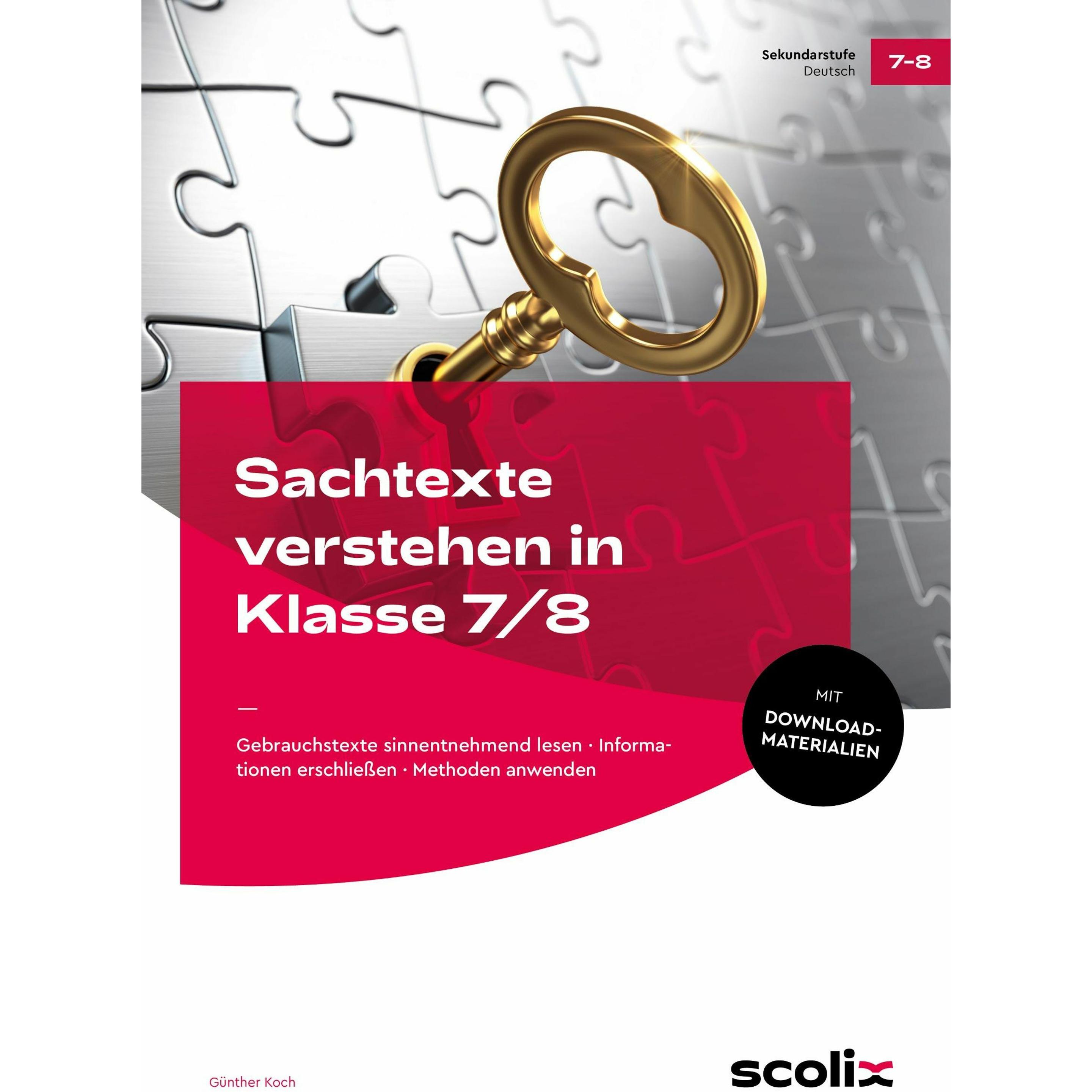 Koch:Sachtexte verstehen in Klasse 7/8, Schulbücher von Günther Koch